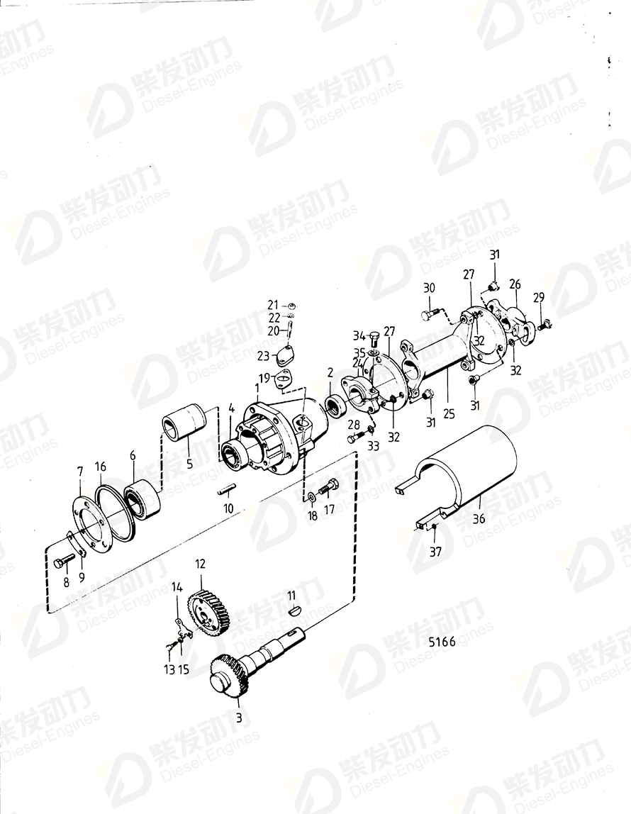 volvo penta Spacer sleeve 467347 Drawing volvo penta Spacer sleeve 467347 Drawing